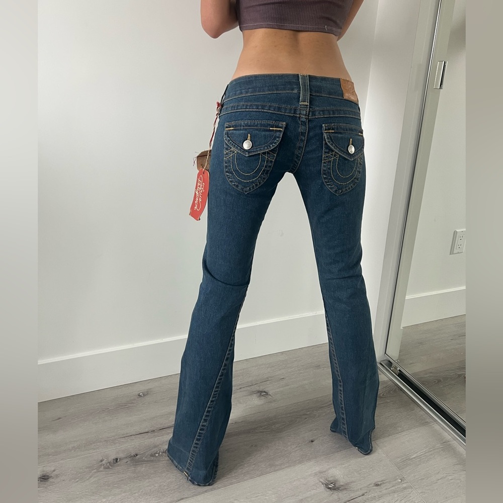 NWT True Religion Low rise flared jeans